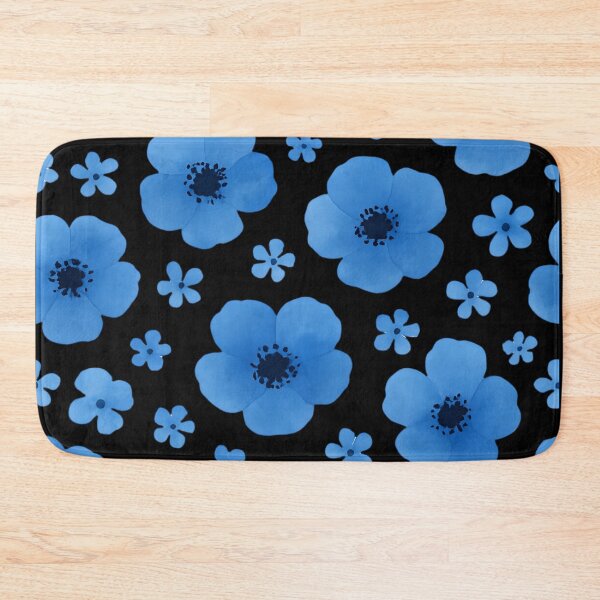 Item preview, Little blue poppies pattern designed and sold by uunaa.