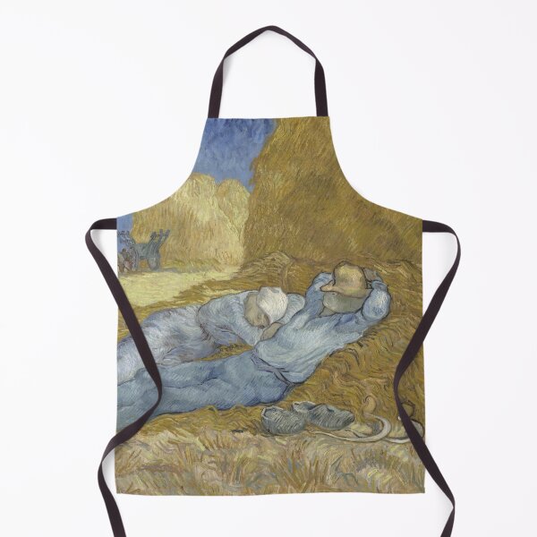 Item preview, The Siesta by Vincent van Gogh: Post Impressionist Countryside Fine Art Print designed and sold by artofuniverse.