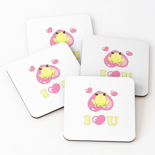 Item preview, Cute Kawaii Frog I Love You Romantic Illustration designed and sold by meri3465.