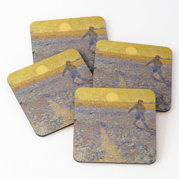 Item preview, The Sower by Vincent van Gogh: Vibrant Post Impressionist Fine Art Print designed and sold by artofuniverse.