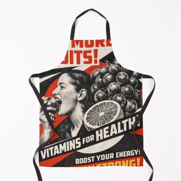 Item preview, Eat More Fruits – Vintage Energy Poster designed and sold by ForeverPrintsOK.