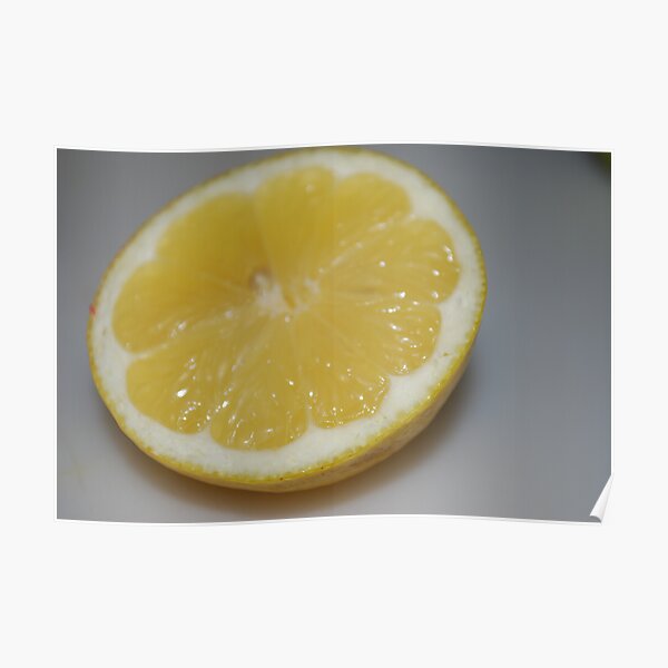 Lemon Yellow Poster