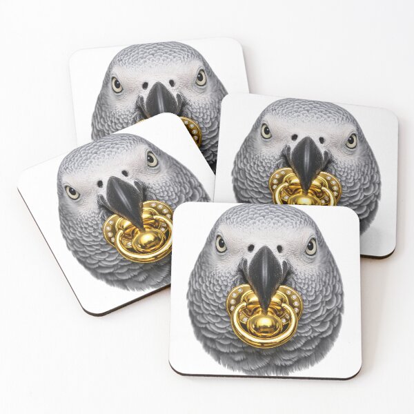 Item preview, African grey parrot designed and sold by -ADRIAV-.