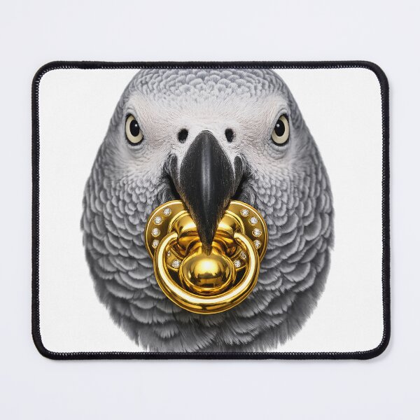 Item preview, African grey parrot designed and sold by -ADRIAV-.