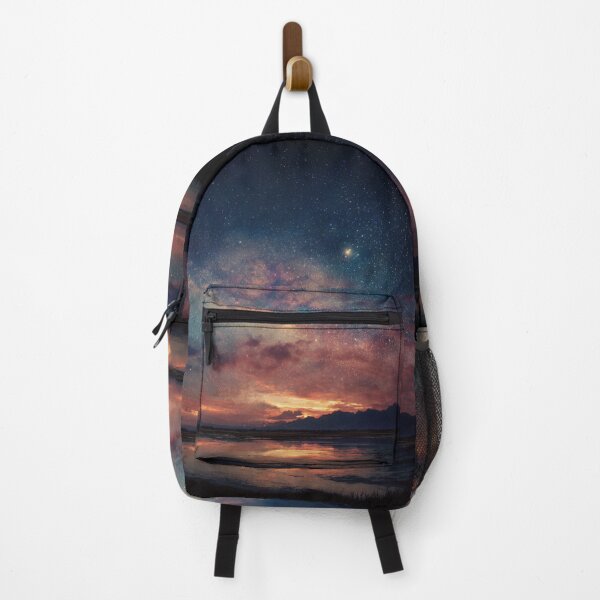 Item preview, Midnight Starry Sky Milky Way Sunset Pond designed and sold by GrinGalore.