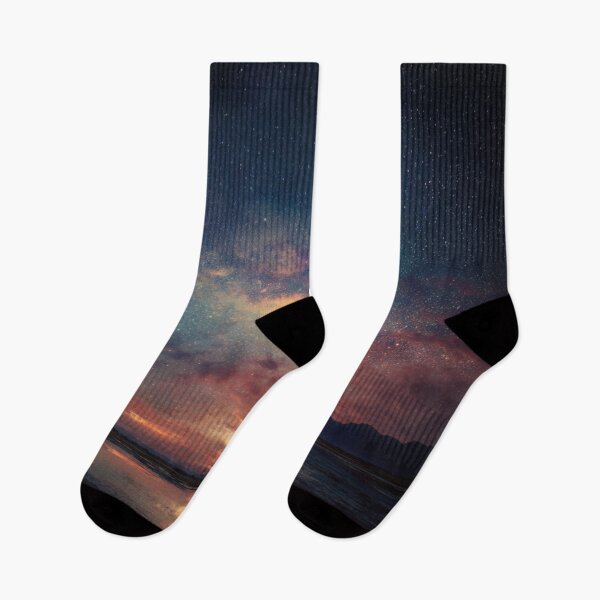 Item preview, Midnight Starry Sky Milky Way Sunset Pond designed and sold by GrinGalore.