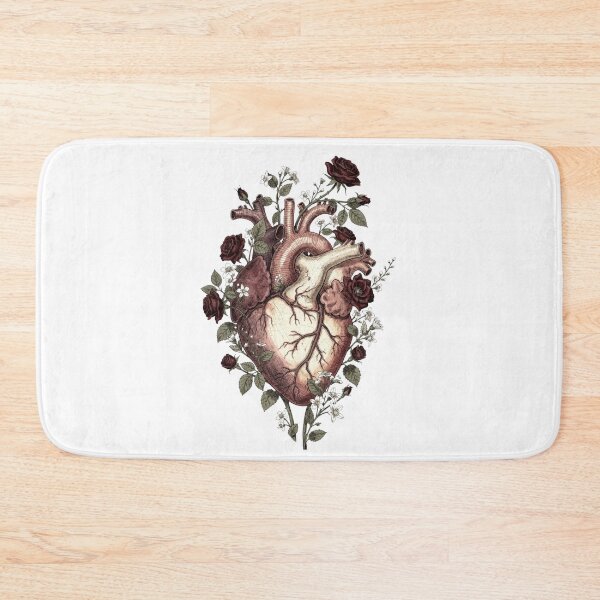 Item preview, Anatomical Heart Botanical T-Shirt | Floral Heart Vintage Illustration | Nurse Doctor Dark Romance Gift designed and sold by Panom Suavichien.