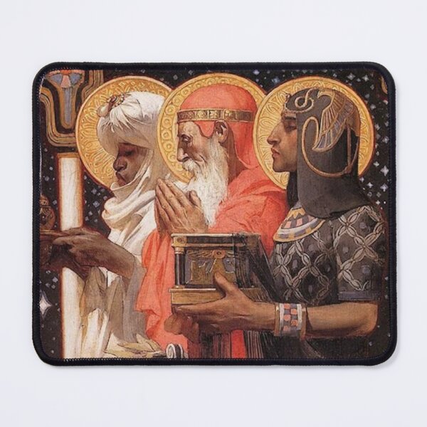 Item preview, Three Magi Kings Epiphany | JC Leyendecker Christmas Nativity Scene designed and sold by Based History.