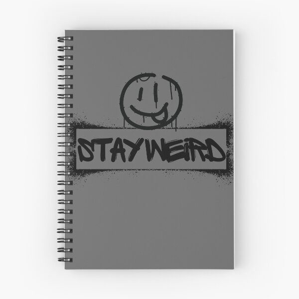 Item preview, Edgy Spray Paint Face Stay Weird Quote designed and sold by Mirsh-design.