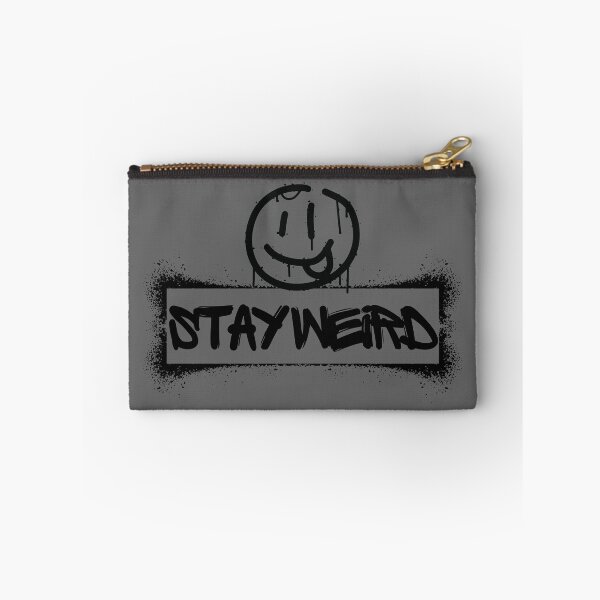 Item preview, Edgy Spray Paint Face Stay Weird Quote designed and sold by Mirsh-design.