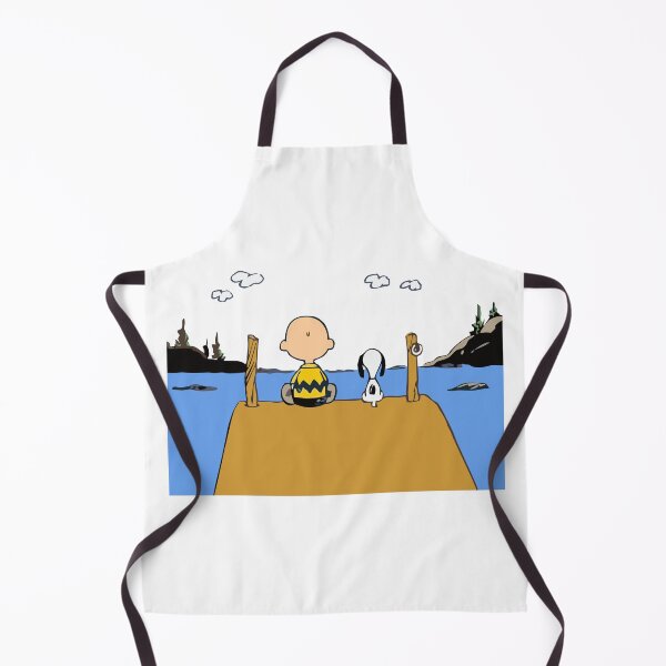 Artikelvorschau, Charlie Brown und Snoopy – friedliche Spiegelung am Seesteg entworfen und verkauft von damejukio.