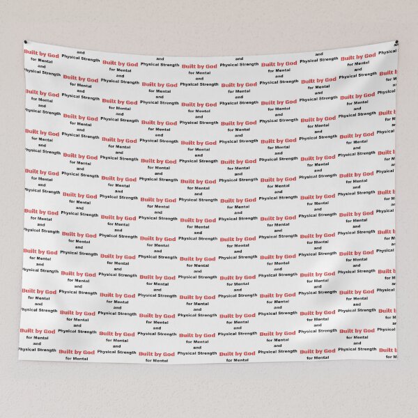 Item preview, Built by God for Mental and Physical Strength designed and sold by DaystarRising.