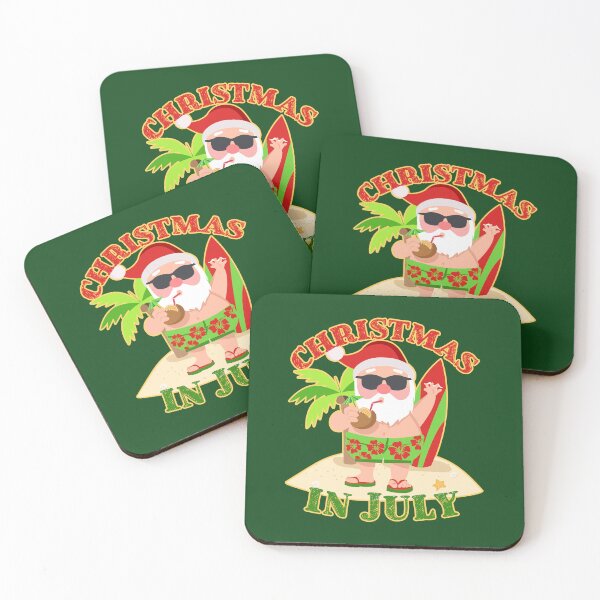 Item preview, Christmas in July Santa Surfboard designed and sold by jaygo.