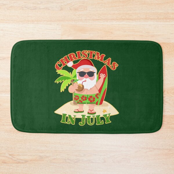 Item preview, Navidad en julio Tabla de surf de Papá Noel designed and sold by jaygo.