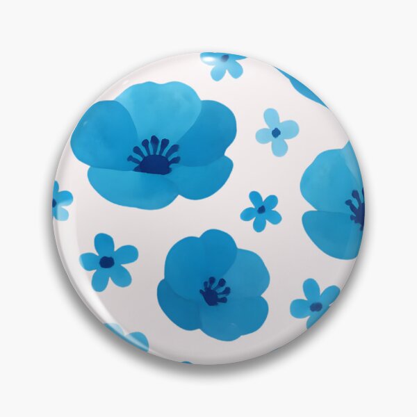 Item preview, Little blue poppies pattern designed and sold by uunaa.