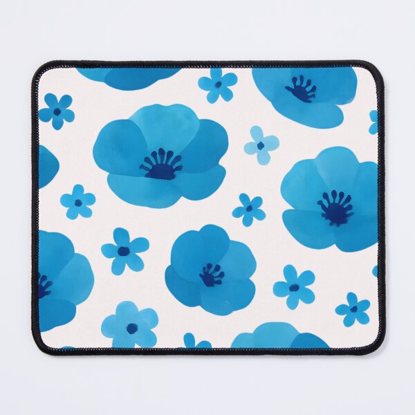 Item preview, Little blue poppies pattern designed and sold by uunaa.