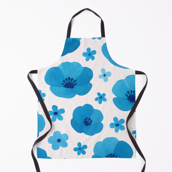 Item preview, Little blue poppies pattern designed and sold by uunaa.