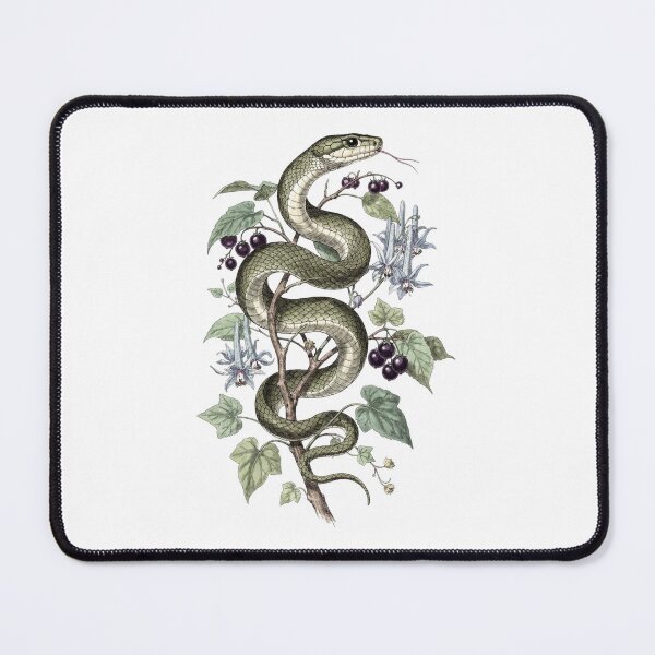 Item preview, Snake Botanical T-Shirt | Deadly Nightshade Serpent Vintage Illustration | Dark Academia Apothecary Gift designed and sold by Panom Suavichien.
