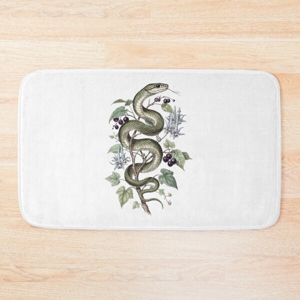 Item preview, Snake Botanical T-Shirt | Deadly Nightshade Serpent Vintage Illustration | Dark Academia Apothecary Gift designed and sold by Panom Suavichien.