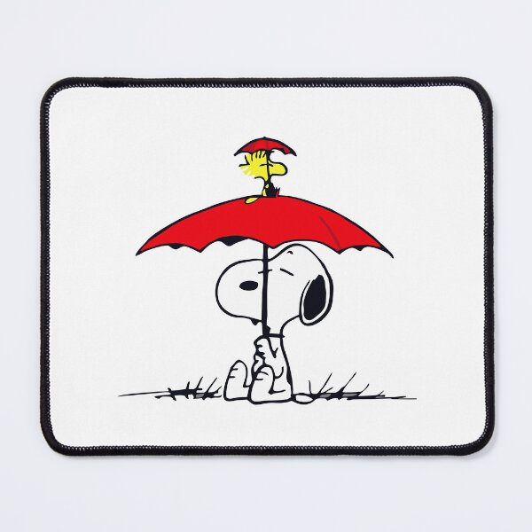 Item preview, Snoopy and Woodstock Under Red Umbrella Rain Protection designed and sold by damejukio.