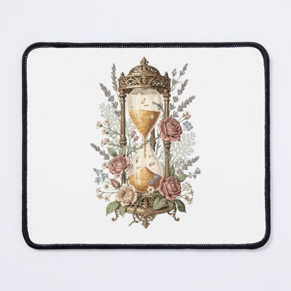 Item preview, Hourglass Botanical T-Shirt | Memento Mori Floral Vintage Illustration | Dark Academia Philosophical Gift designed and sold by Panom Suavichien.