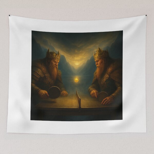 Item preview, Viking Kings of Ping Pong: The Epic Battle for the Golden Ball T-Shirt designed and sold by OhMyPingCo.