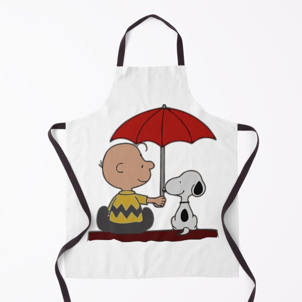 Item preview, Kind Charlie Brown Holding Red Umbrella for Snoopy designed and sold by damejukio.