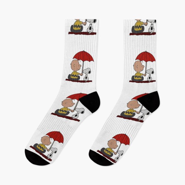 Item preview, Kind Charlie Brown Holding Red Umbrella for Snoopy designed and sold by damejukio.