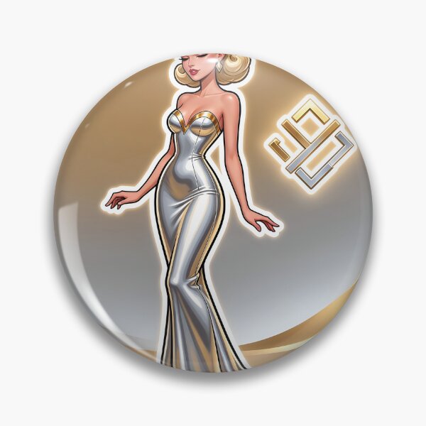 Item preview, A cartoon woman in a silver dress standing in the desert on transparent background designed and sold by Creative88Art.