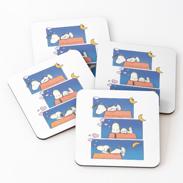 Item preview, Snoopy Sweet Dreams Night Sky Comic Strip designed and sold by damejukio.