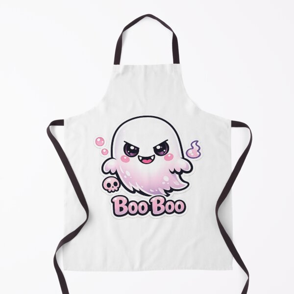 Item preview, Kawaii Ghost – Cute Spooky Boo Character Aesthetic Sticker designed and sold by CosmicSplendor.