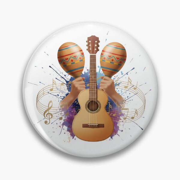 Item preview, World Rhythms – Guitar and Maracas | Latin Music Vibes designed and sold by Art-Arcade6.