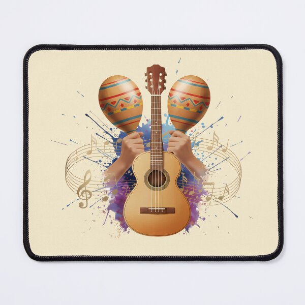 Item preview, World Rhythms – Guitar and Maracas | Latin Music Vibes designed and sold by Art-Arcade6.