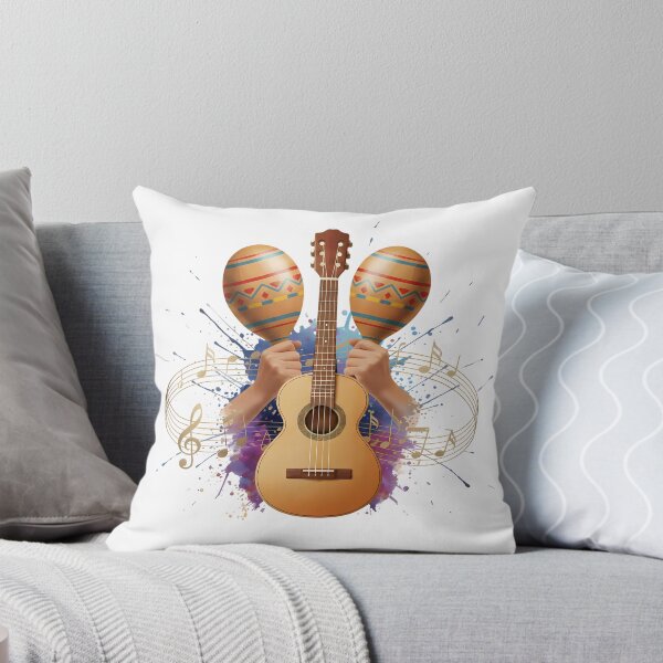 Item preview, World Rhythms – Guitar and Maracas | Latin Music Vibes designed and sold by Art-Arcade6.