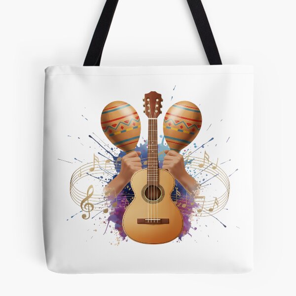 Item preview, World Rhythms – Guitar and Maracas | Latin Music Vibes designed and sold by Art-Arcade6.