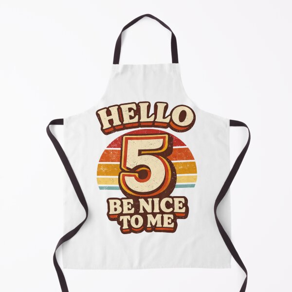 Item preview, Hello 5 Be Nice to Me – Cute Funny 5th Birthday Kids Design designed and sold by rushaib.