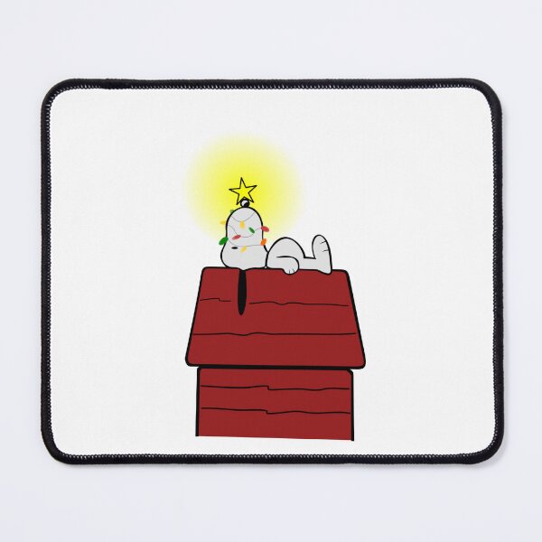 Item preview, Snoopy Christmas Lights Sleeping on Doghouse designed and sold by damejukio.