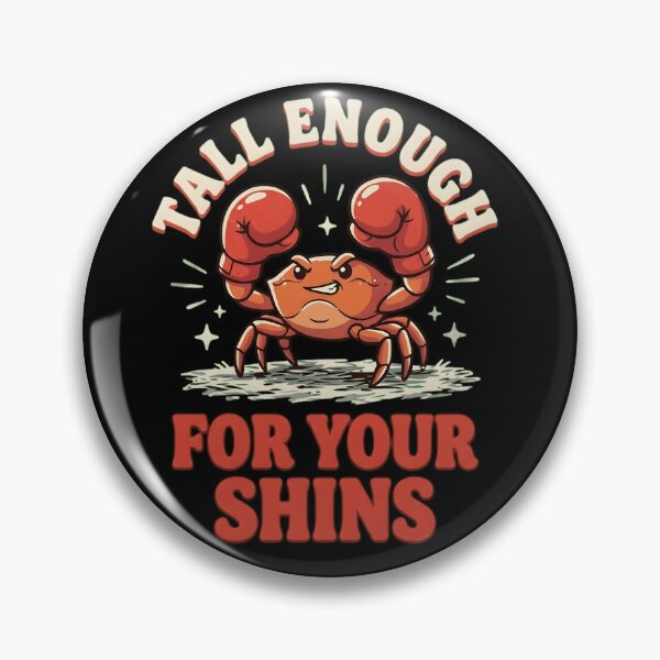 Item preview, Funny Boxing Crab - Tall Enough For Your Shins Retro Cartoon designed and sold by haitrieuic96.