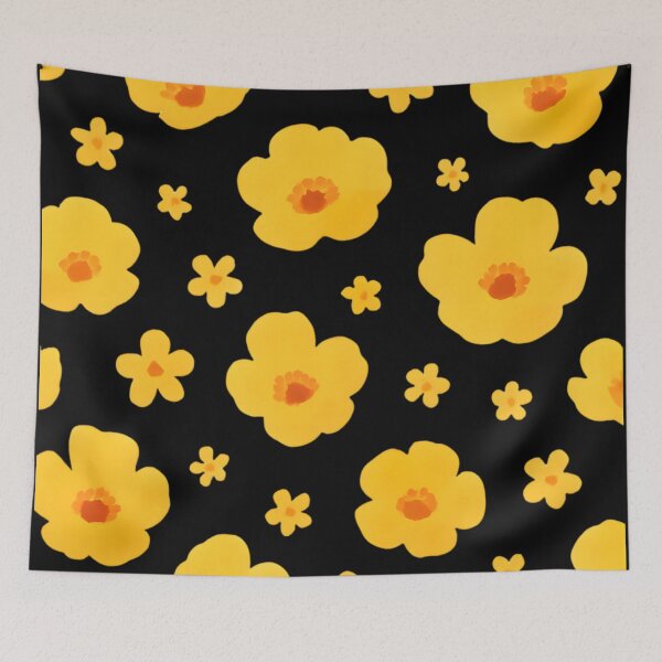Item preview, Little yellow flowers pattern designed and sold by uunaa.