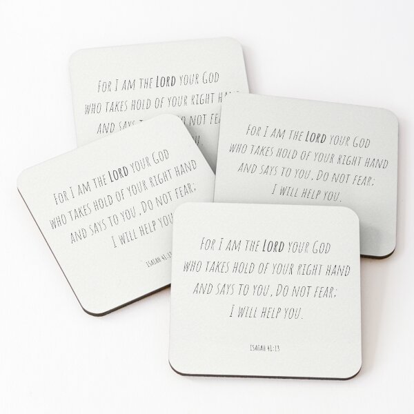 Item preview, ISAIAH 41:13 Encouraging Bible Verse designed and sold by GemsAnatomy.