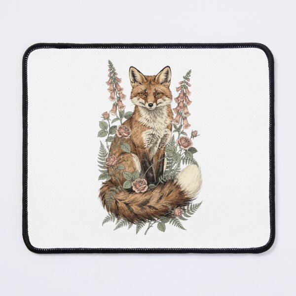 Item preview, Red Fox Botanical T-Shirt | Vulpes Vulpes Vintage Illustration | Cottagecore Witchy Nature Gift designed and sold by Panom Suavichien.