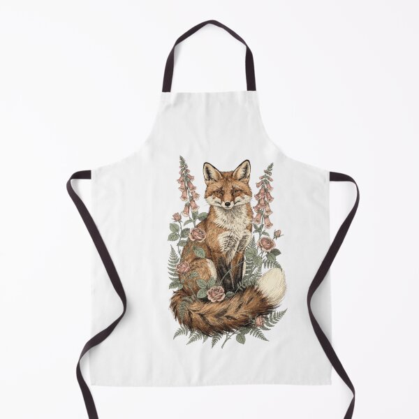 Artikelvorschau, Botanisches T-Shirt mit Rotfuchsmotiv | Vintage-Illustration von Vulpes vulpes | Naturgeschenk im Cottagecore-Stil entworfen und verkauft von Panom Suavichien.