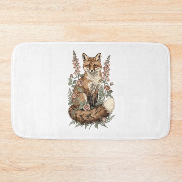 Item preview, Red Fox Botanical T-Shirt | Vulpes Vulpes Vintage Illustration | Cottagecore Witchy Nature Gift designed and sold by Panom Suavichien.