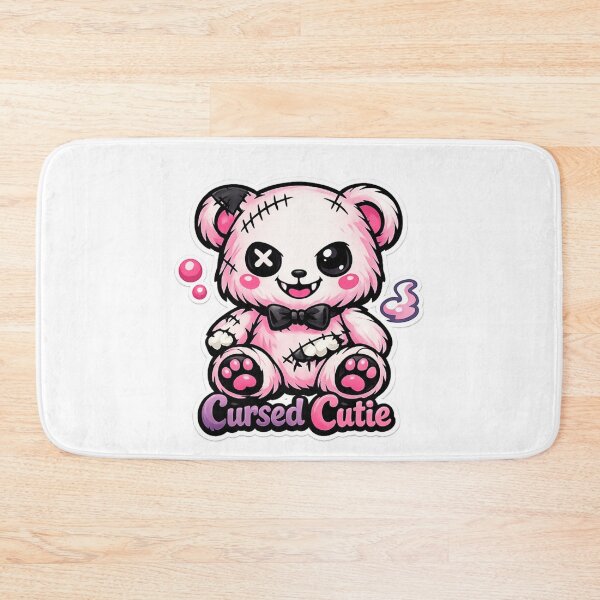 Item preview, Cursed Cute Teddy Bear – Kawaii Horror Plush Aesthetic designed and sold by CosmicSplendor.