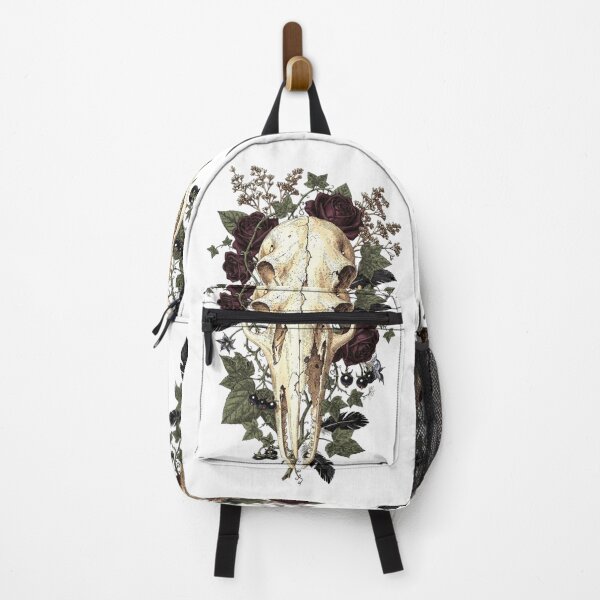 Item preview, Crow Skull Botanical T-Shirt | Gothic Bird Skull Vintage Illustration | Dark Academia Memento Mori Gift designed and sold by Panom Suavichien.