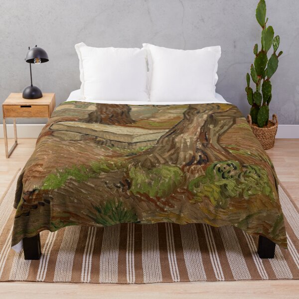 Item preview, The Stone Bench in the Asylum at Saint Remy by Vincent van Gogh: Post Impressionist Garden designed and sold by artofuniverse.