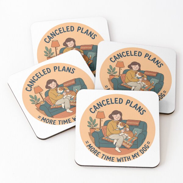 Item preview, Canceled Plans More Time With My Dog Sticker, Funny Dog Lover Gift designed and sold by andrect.