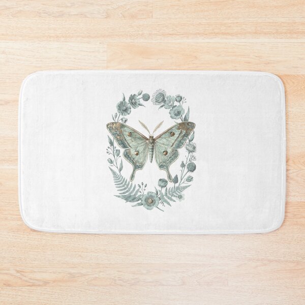 Item preview, Patina Blue Moth Botanical T-Shirt | Verdigris Luna Moth Vintage Illustration | Cottagecore Nature Gift designed and sold by Panom Suavichien.