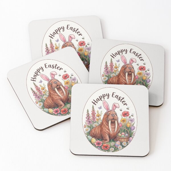 Item preview, Funny Walrus Happy Easter Egg Bunny Boys Girls Kids designed and sold by FurryHavenPH.