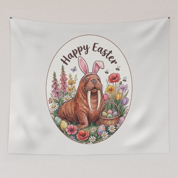 Item preview, Funny Walrus Happy Easter Egg Bunny Boys Girls Kids designed and sold by FurryHavenPH.